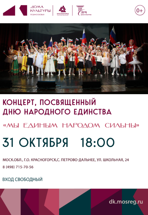Концерт «Мы единым народом сильны»