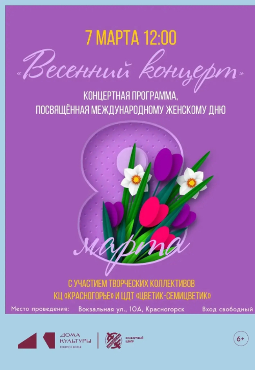 Концертная программа «Весенний концерт»