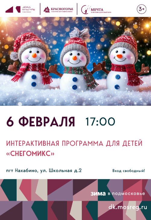 Интерактивная программа для детей «СнегоМикс».